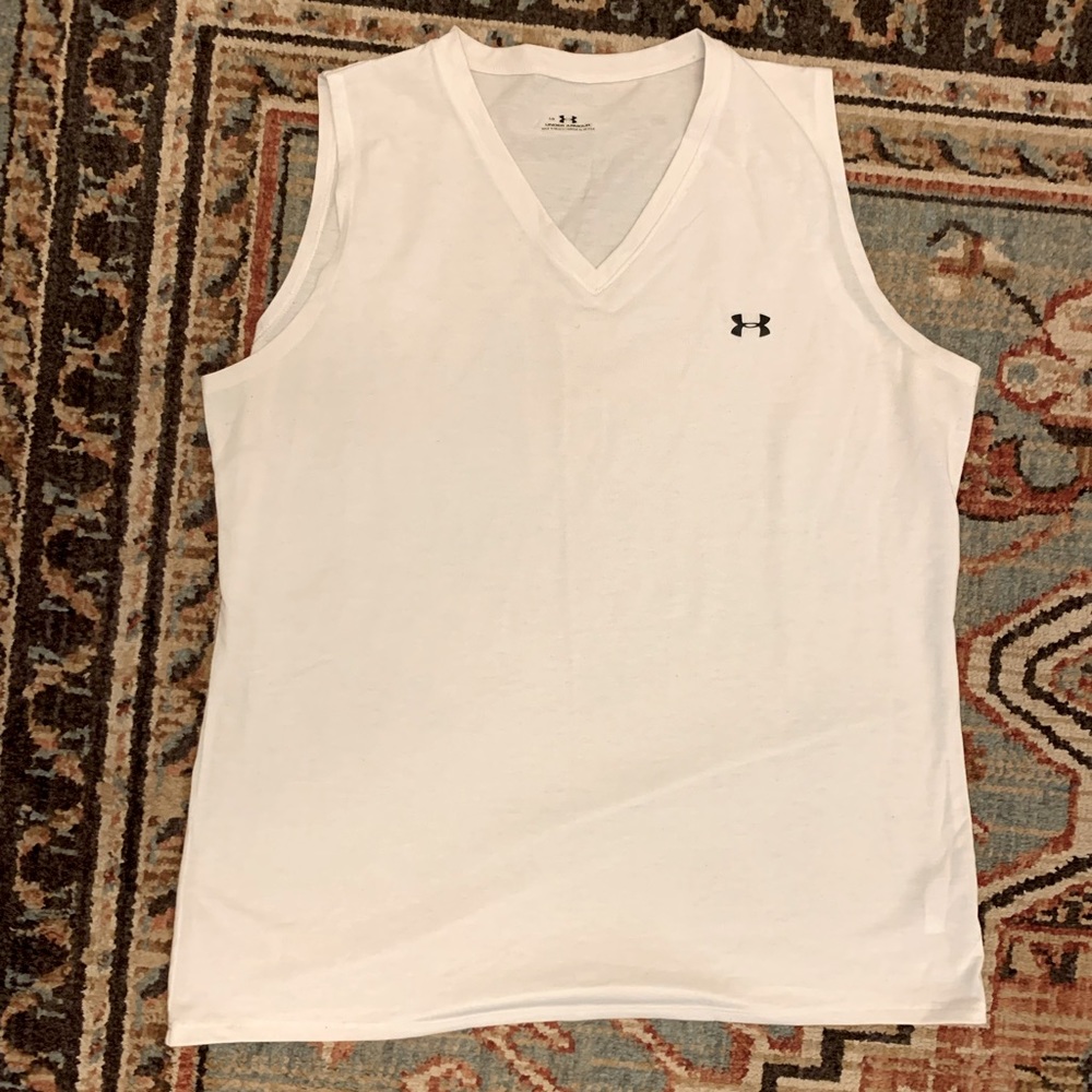 White Under Armor Athletic Tank